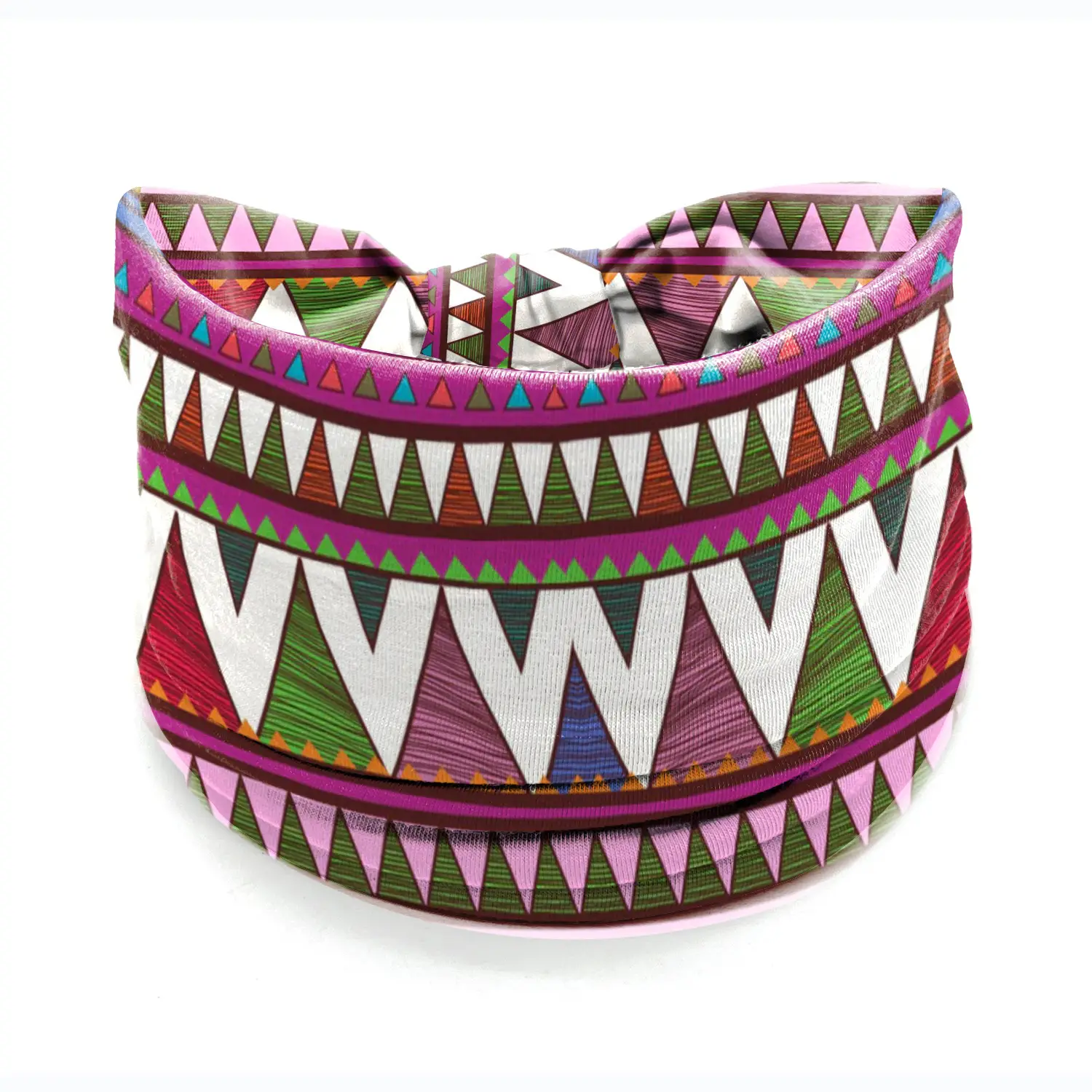 African Print Wide Bream Elastic Headband for Women