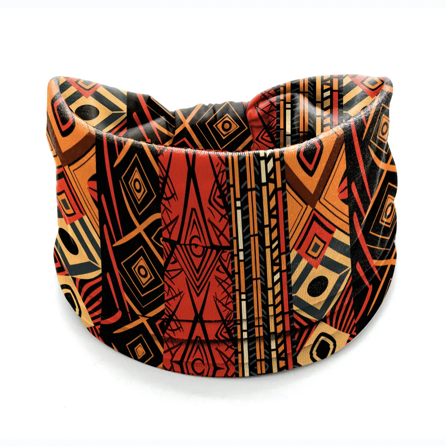 African Print Wide Bream Elastic Headband for Women
