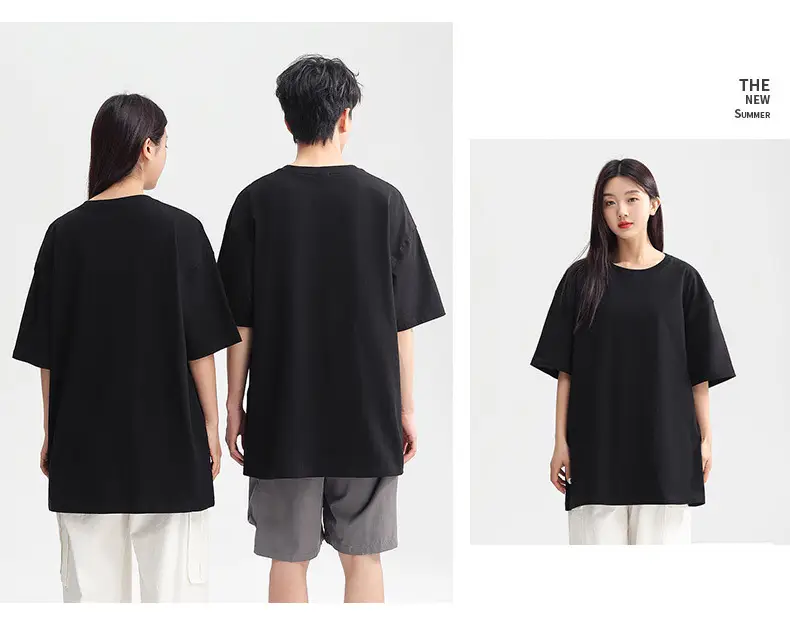Men Black Cotton T-Shirt Loose Fit Summer Wear — feature 20
