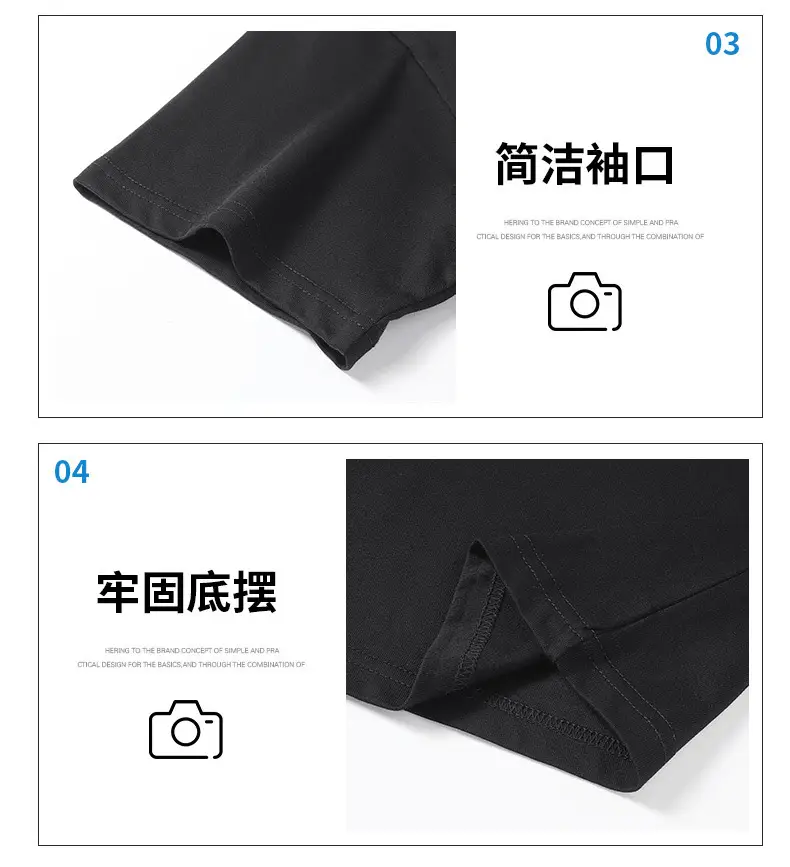 Men Black Cotton T-Shirt Loose Fit Summer Wear — feature 8