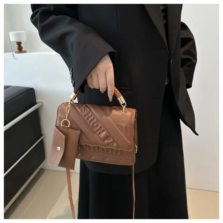 2024 Summer Women's Brown Fendi Inspired Shoulder Bag — feature 12