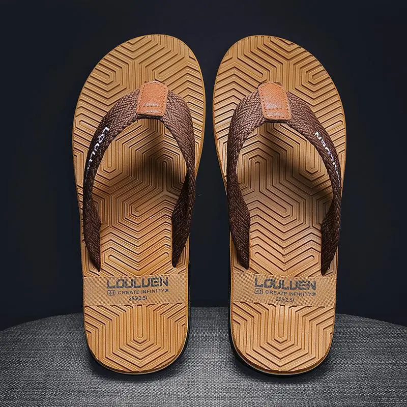 2025 New Slippers for Summer Outer Wear, Men's Trendy Beach Shoes, Flip-Flops, Fashionable Flip-Flops, Non-Slip Sandals, Men's Sandals - Image 2
