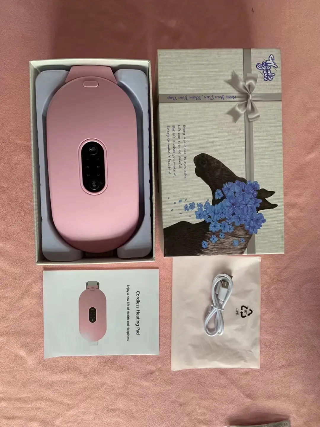 Pink Warmelt Belt for Women Valentine Gift - Image 2