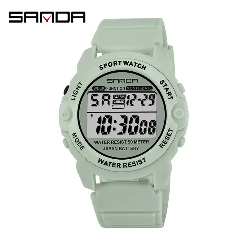 Sanda Digital Watch 10 Colors Waterproof Single Display - Image 7