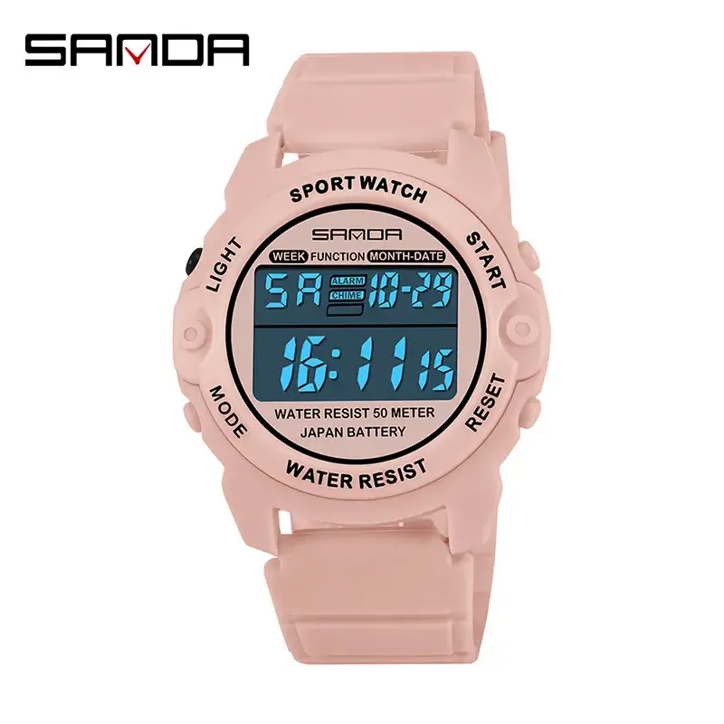 Sanda Digital Watch 10 Colors Waterproof Single Display - Image 8