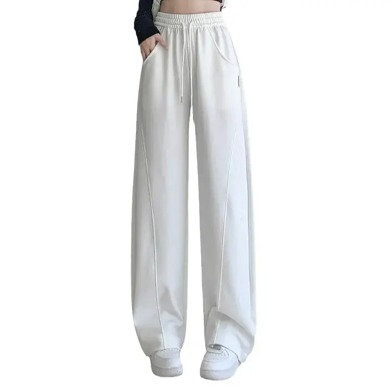 Women's Black Wide Leg Slimming Pants Spring Autumn 2025 - Image 11