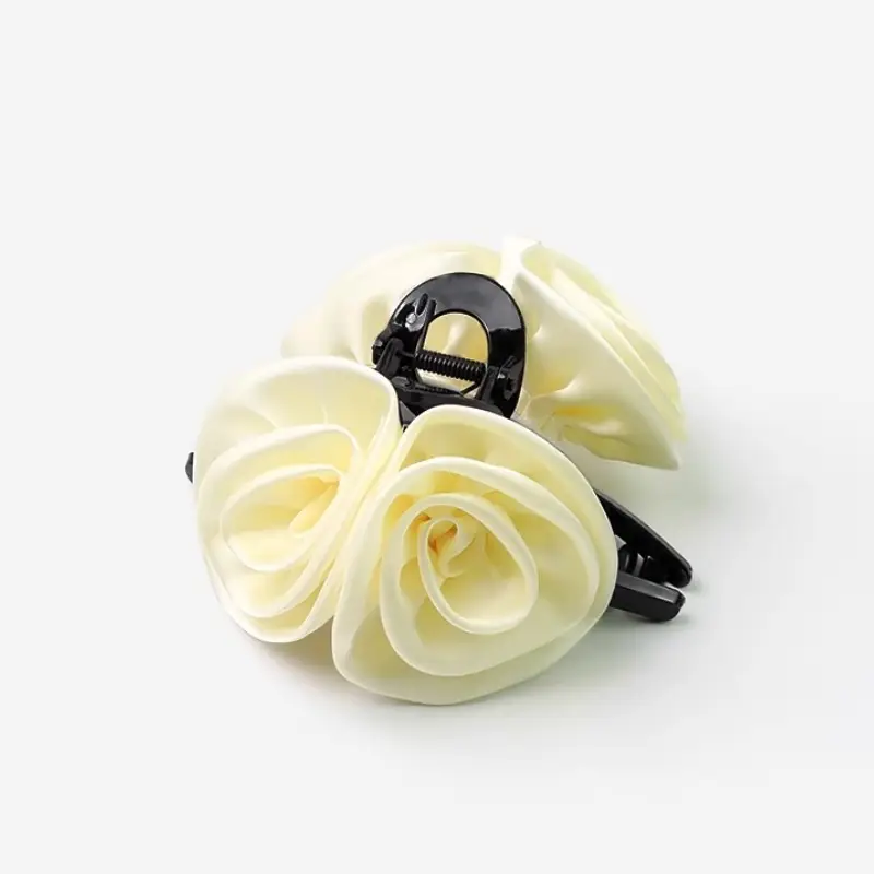 Red Rose Hair Clip for Women's High-Grade Back Head Updo - Image 3