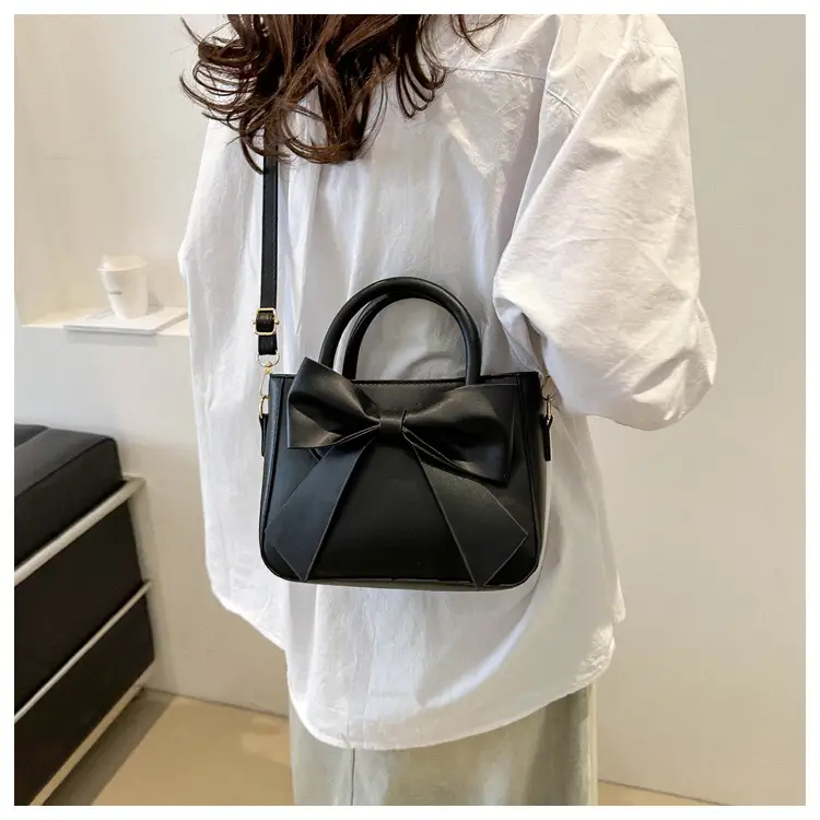 2024 Spring Summer Bow Handbag Women Pure Color — feature 13