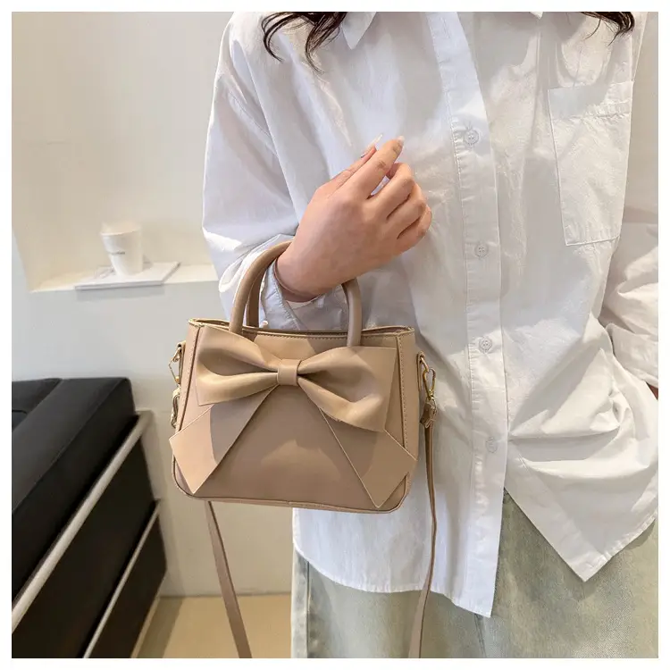 2024 Spring Summer Bow Handbag Women Pure Color — feature 15