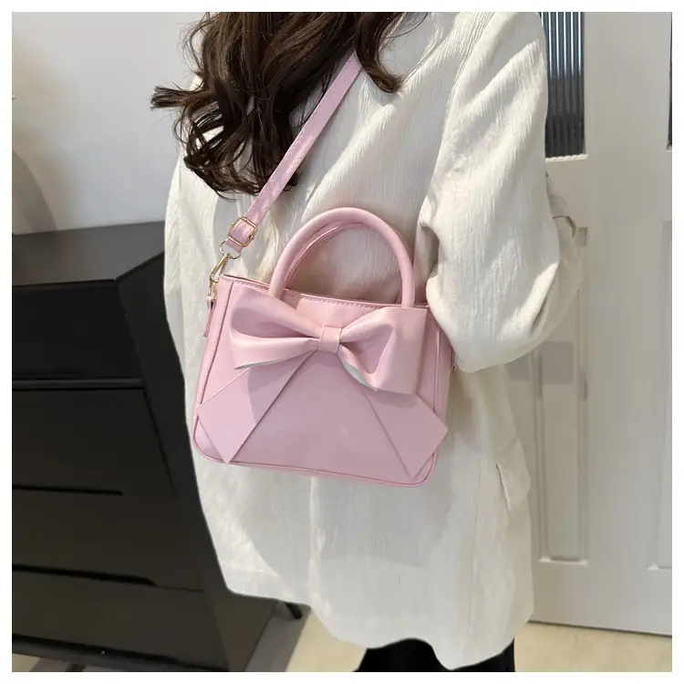 2024 Spring Summer Bow Handbag Women Pure Color — feature 17