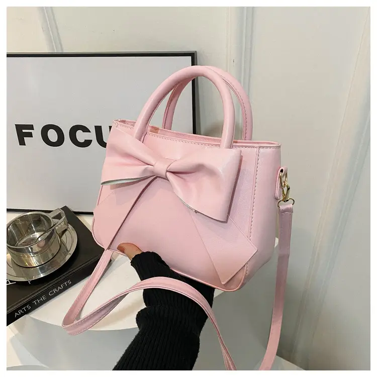 2024 Spring Summer Bow Handbag Women Pure Color — feature 20
