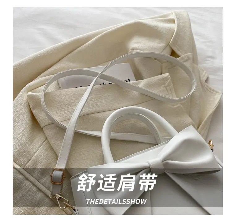 2024 Spring Summer Bow Handbag Women Pure Color — feature 3