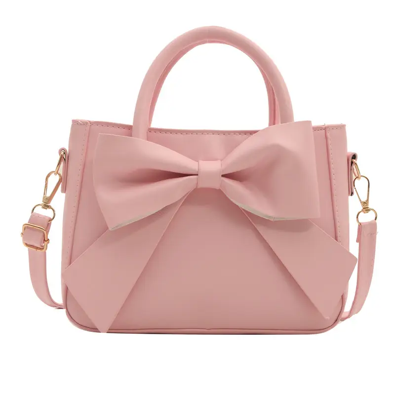 2024 Spring Summer Bow Handbag Women Pure Color - Image 4