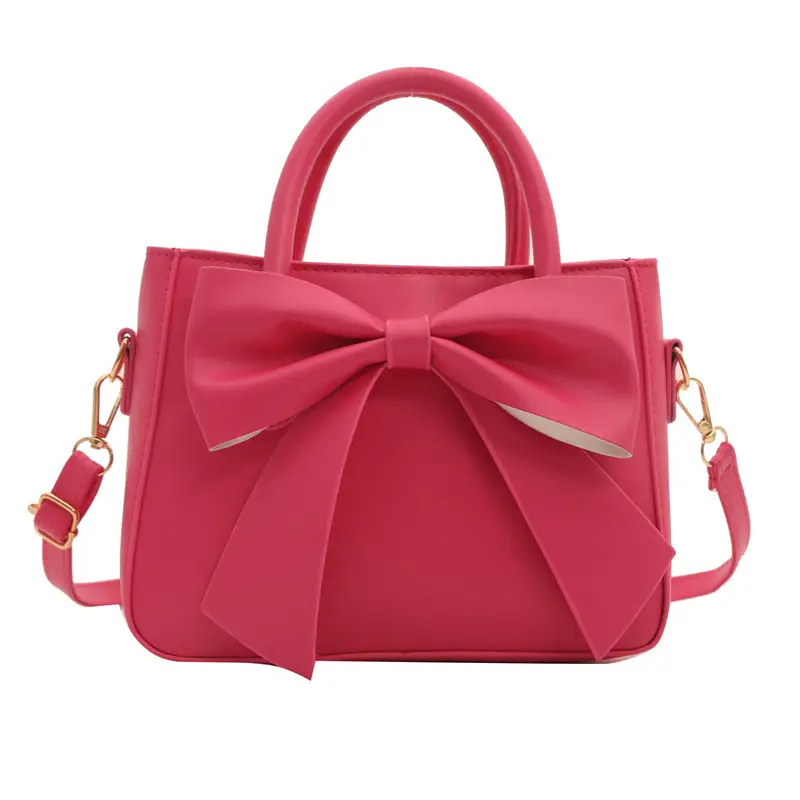 2024 Spring Summer Bow Handbag Women Pure Color - Image 5