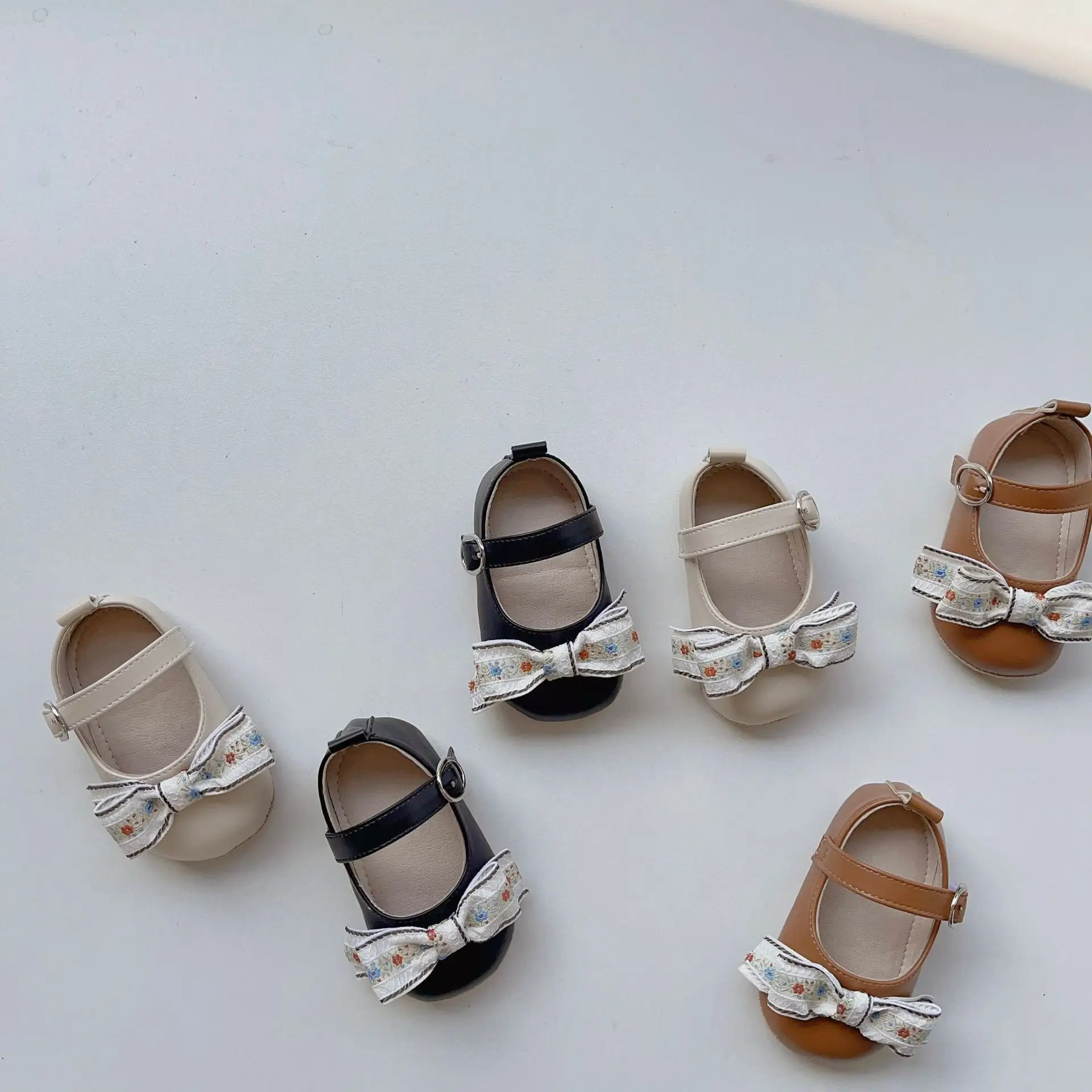 Pink Bow Toddler Shoes Korean Style Non-Slip Anti-heel Drop — feature 15