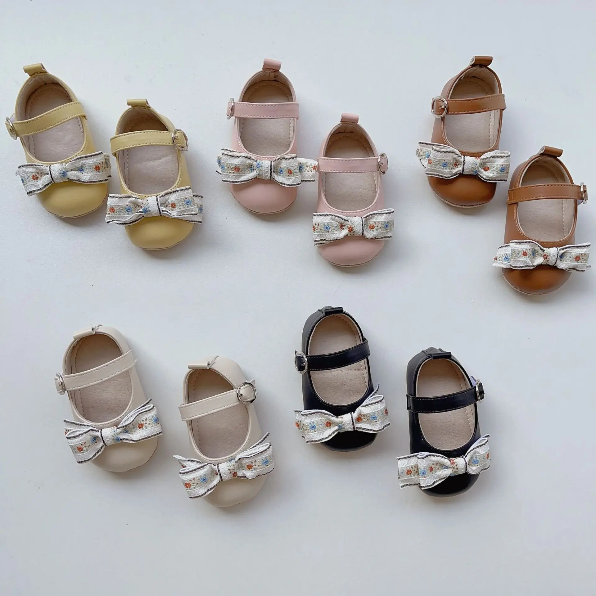 Pink Bow Toddler Shoes Korean Style Non-Slip Anti-heel Drop — feature 18