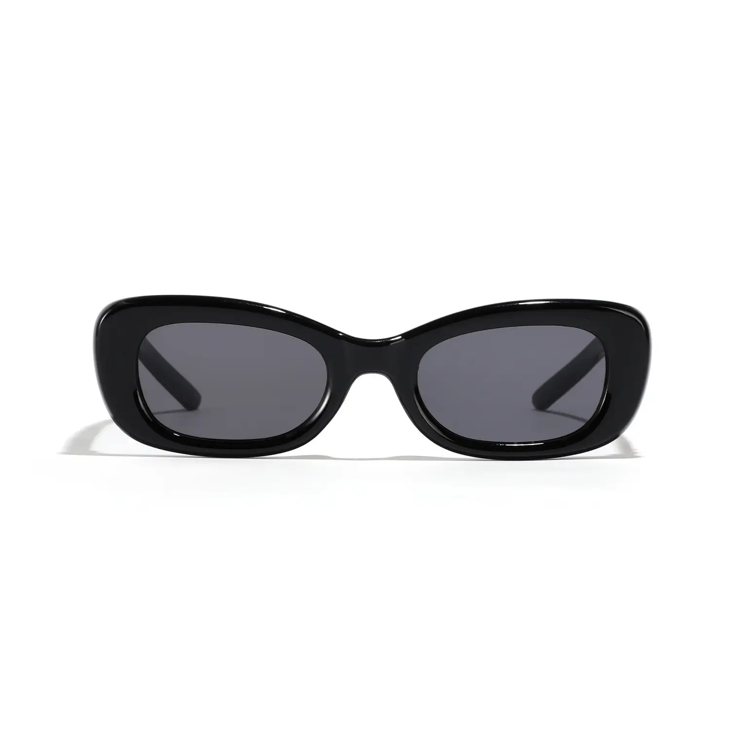 Men Rectangular Star Sunglasses with Rivet Frame - Image 5