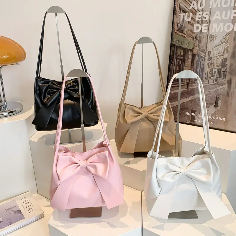 Sweet Girl's Pink Bow Shoulder Bag 2024 - Image 5