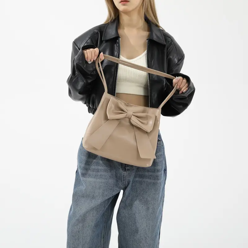 Sweet Girl's Pink Bow Shoulder Bag 2024 - Image 7