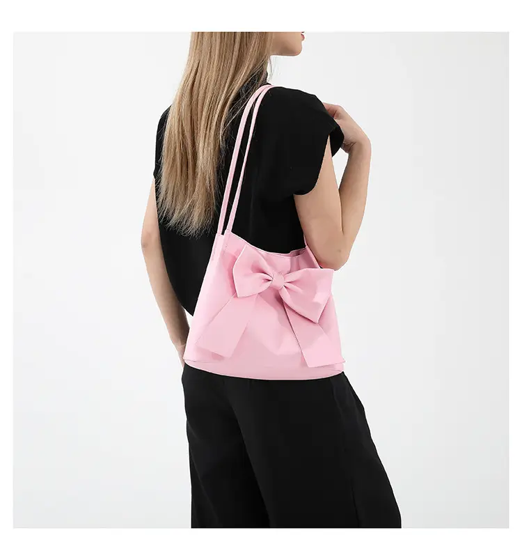 Sweet Girl's Pink Bow Shoulder Bag 2024 — feature 21