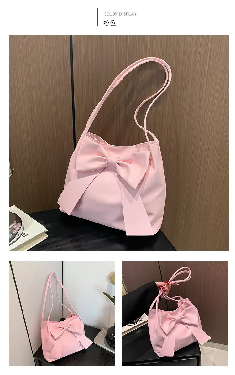 Sweet Girl's Pink Bow Shoulder Bag 2024 — feature 29