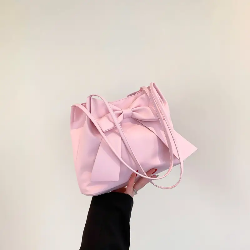 Sweet Girl's Pink Bow Shoulder Bag 2024 - Image 3