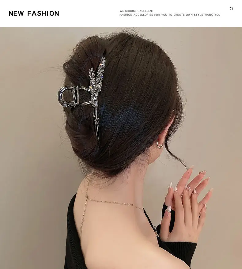Elegant Gold Shark Clip for Women's Hairpin — feature 4