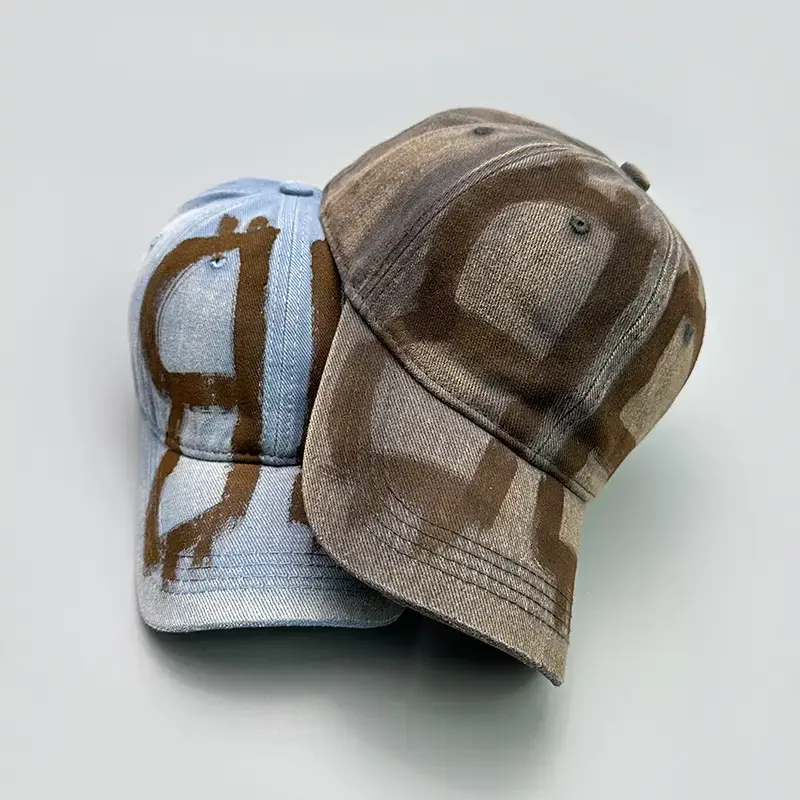 Men Sun-Proof Distressed BB Letter Baseball Cap — feature 2