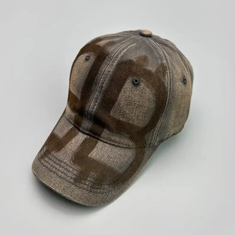 Men Sun-Proof Distressed BB Letter Baseball Cap — feature 7