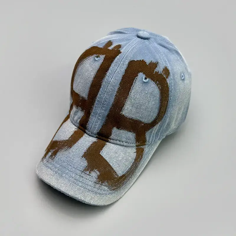 Men Sun-Proof Distressed BB Letter Baseball Cap - Image 4