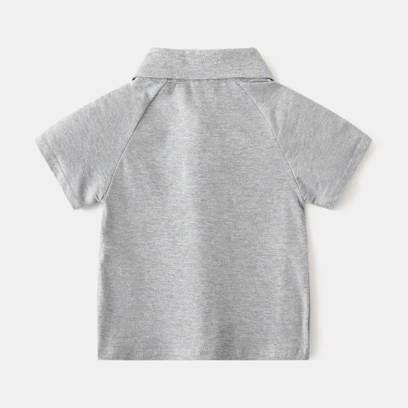 White Boys Polo Shirt with Blue Owl Embroidery 2024 β feature 4