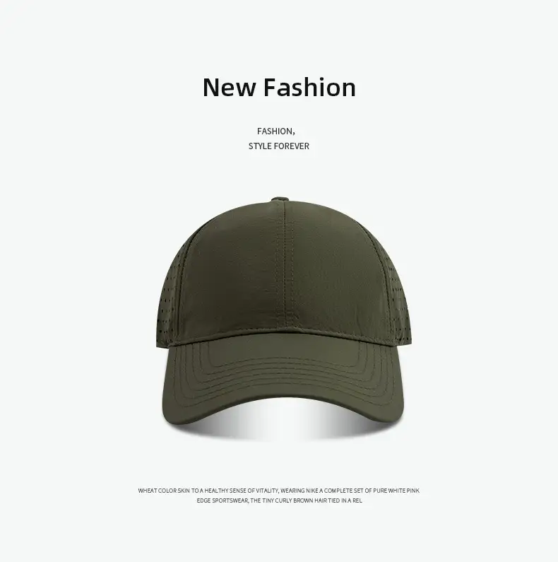Beige Mesh Peak Cap for Summer Outdoor Use — feature 9