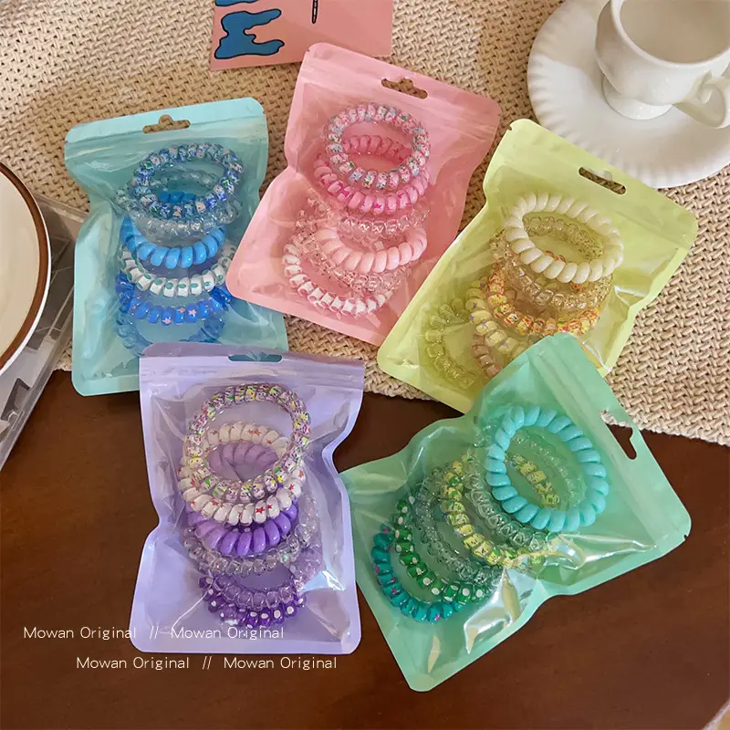 Purple Crystal Hair Rope for Women Summer 2024 - Image 7