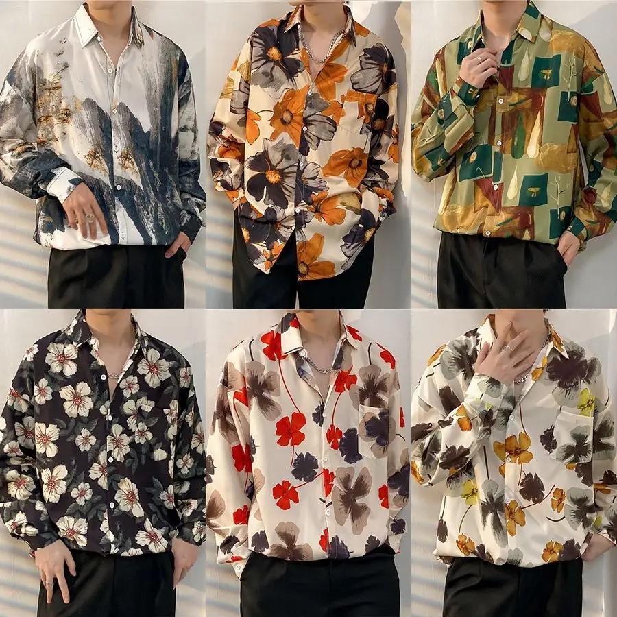 Fairy Shirt Men's Printed Long Sleeve Spring Autumn - Image 42