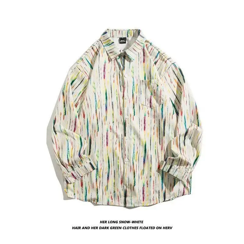 Hong Kong Style Floral Long Sleeve Coat for Men Women - Image 34