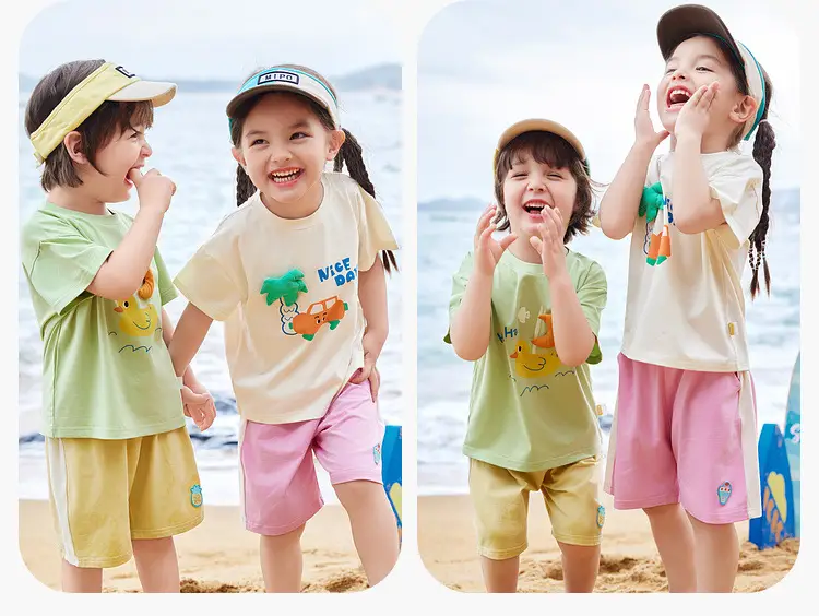 Dudu Baby T-shirt Light Green Short Sleeve Summer — feature 13