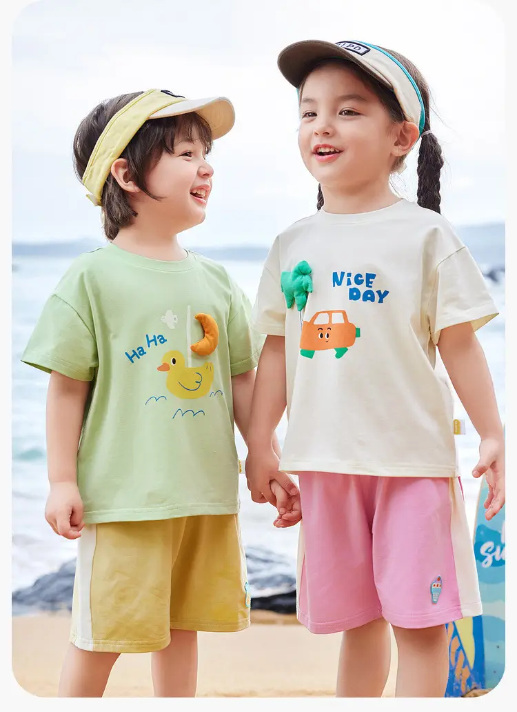 Dudu Baby T-shirt Light Green Short Sleeve Summer — feature 14