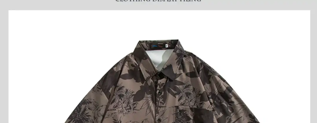 Short Sleeve Floral Shirt Set for Men Women Retro Korean Style — feature 16
