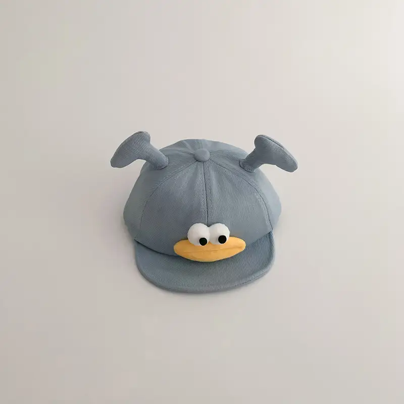 Purple Cute Baby Cap with Antlers Sun Hat - Image 5