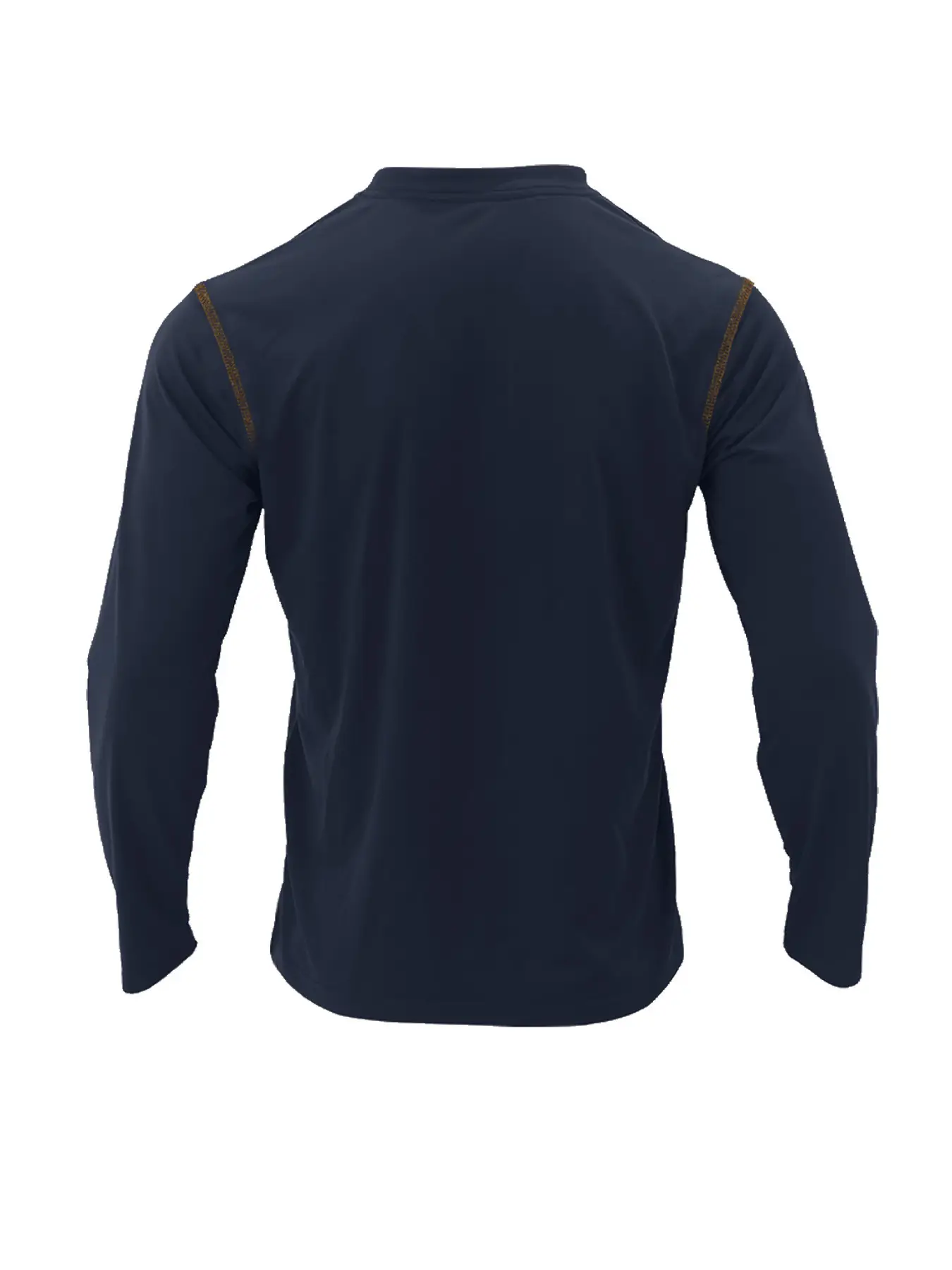 Men's White Long Sleeve Collar Polo Shirt — feature 11