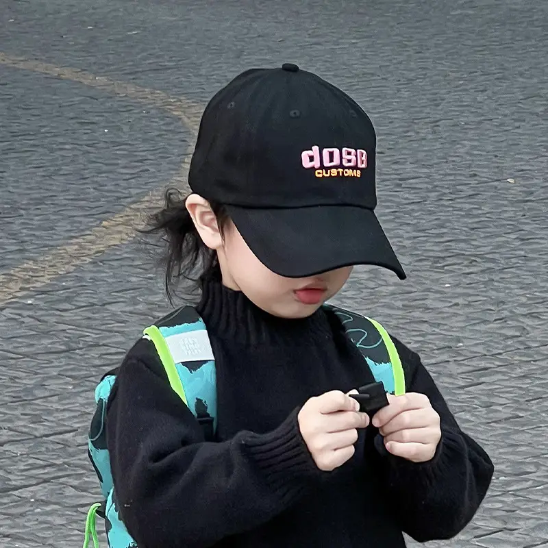 White Embroidered Baby Cap with "Yipan" Logo - Image 6