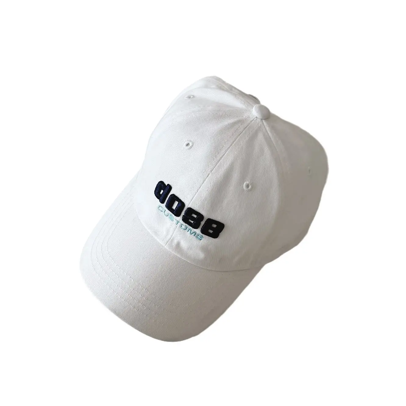 White Embroidered Baby Cap with "Yipan" Logo - Image 8