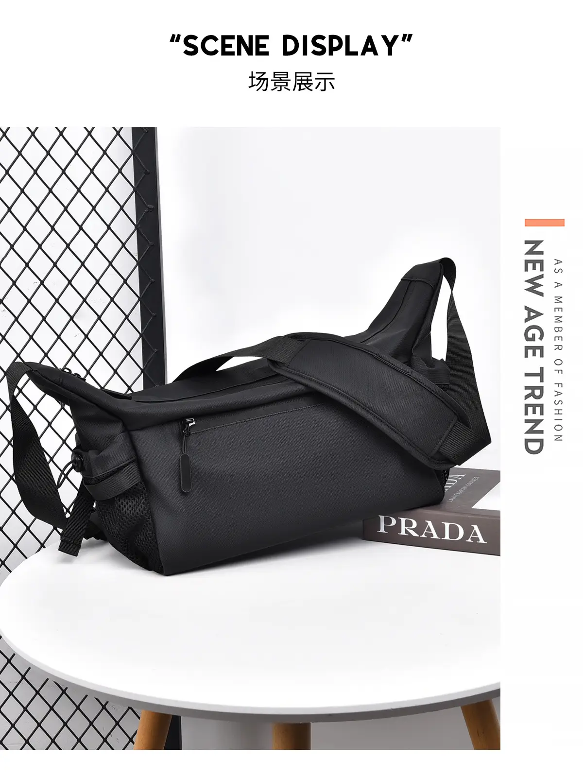 Blue Waterproof Crossbody Bag for Men — feature 18