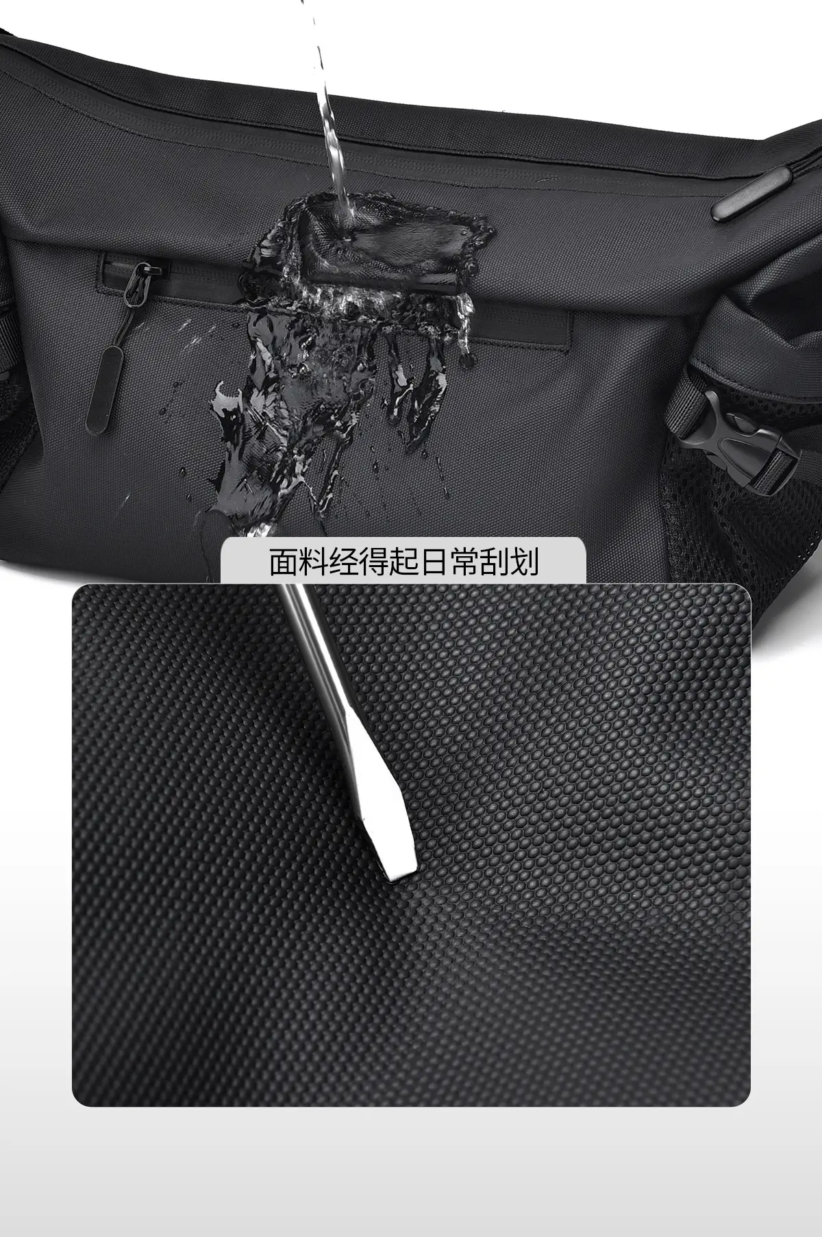 Blue Waterproof Crossbody Bag for Men — feature 9