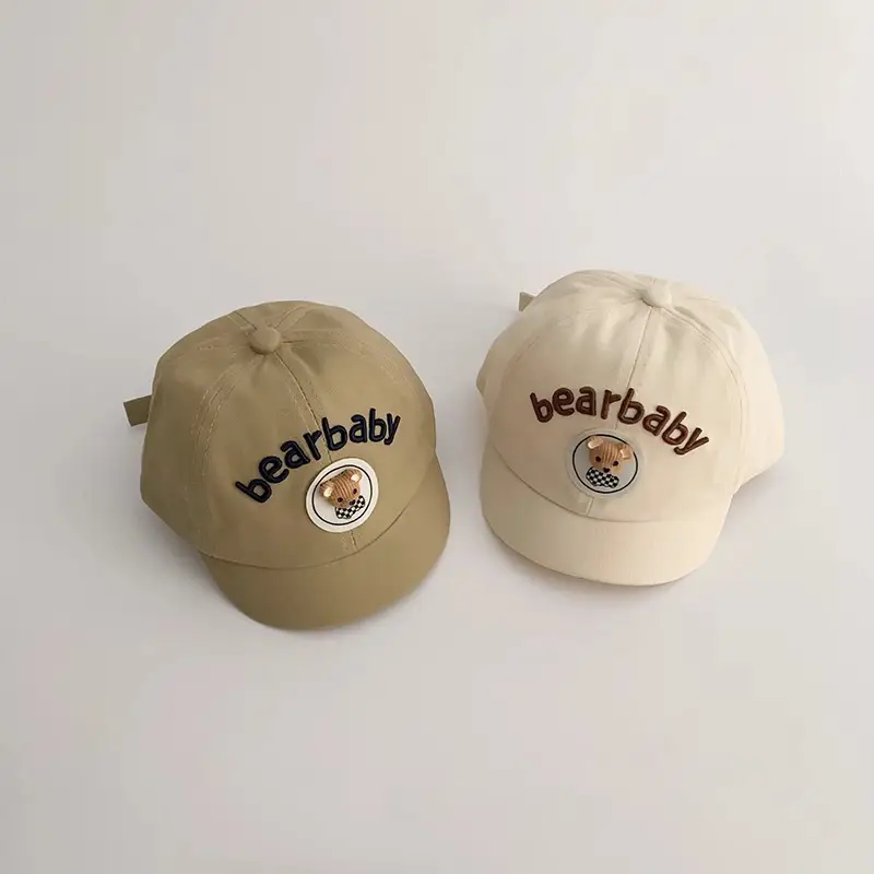 Yipan Baby Cap Blue with Bear Design - Image 9