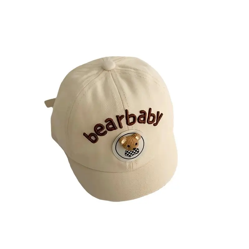 Yipan Baby Cap Blue with Bear Design - Image 11