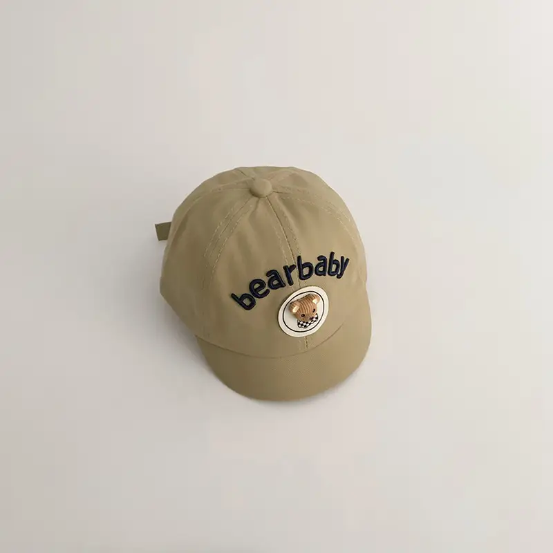 Yipan Baby Cap Blue with Bear Design - Image 2