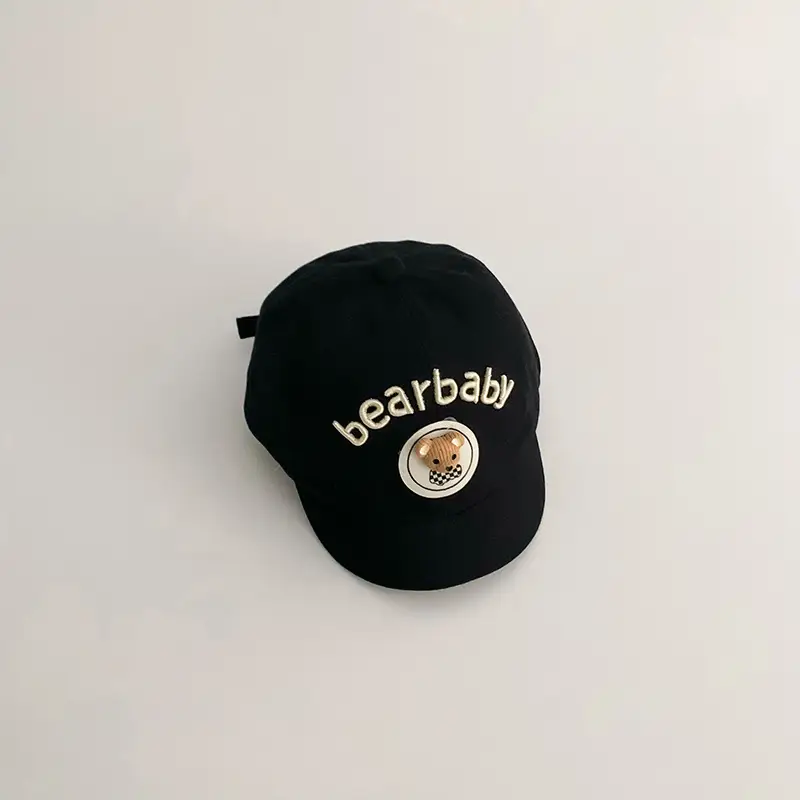 Yipan Baby Cap Blue with Bear Design - Image 3