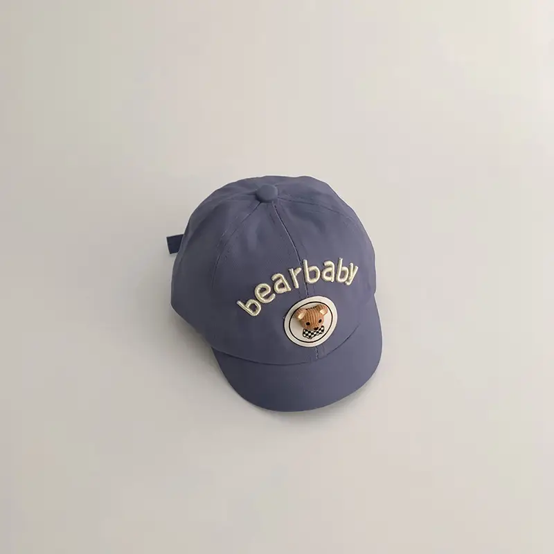 Yipan Baby Cap Blue with Bear Design - Image 5