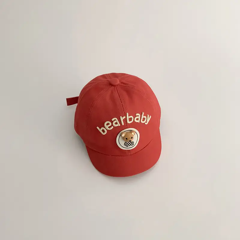 Yipan Baby Cap Blue with Bear Design - Image 6
